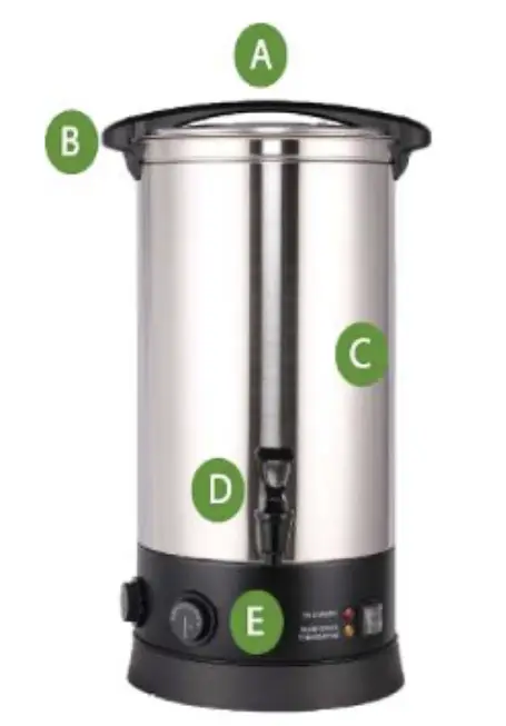 H Koenig legi25 Stainless Steel Catering Sterilizer - DESCRIPTION