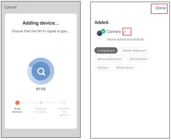 MEARI Bell 19S Wireless Hidden Camera - setup8