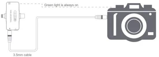 TAKSTAR V4 DUAL Wireless Video Microphone - Camera connection