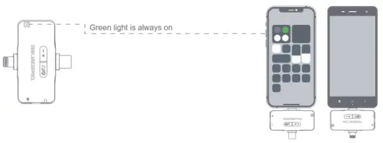 TAKSTAR V4 DUAL Wireless Video Microphone - Mobile phone connection