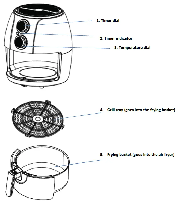 LENOXX-AF310N-Air-Fryer-3.2-Litre-Cooking-Basket-1