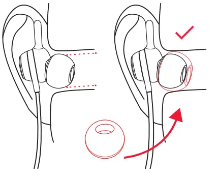 Teufel Real Blue In Bluetooth In Ear Headphone - both ears