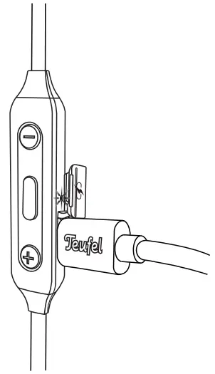 Teufel Real Blue In Bluetooth In Ear Headphone - charging