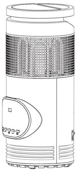 COSTWAY EP23757 500W Adjustable Thermostat Portable Electric Space Heater
