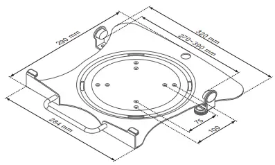 NewStar NOTEBOOK-V100 Laptop mount-fig1