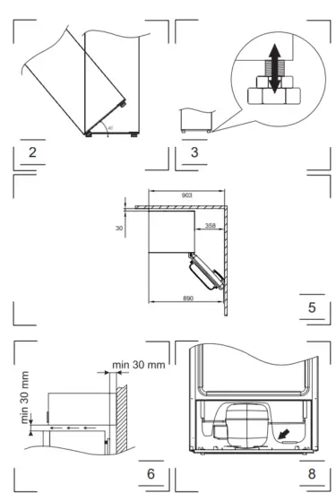 Amica KS1561 Refrigerator Freezer - 1