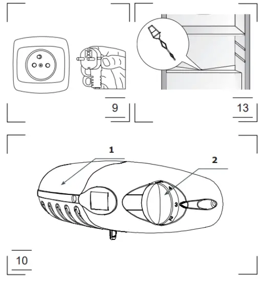Amica KS1561 Refrigerator Freezer - 2