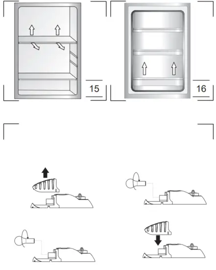 Amica KS1561 Refrigerator Freezer - 4