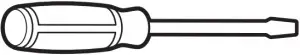 1 8 x 41 4 (3 mm x 100 mm) flat‑blade screwdriver