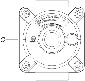 C. Gas pressure regulator