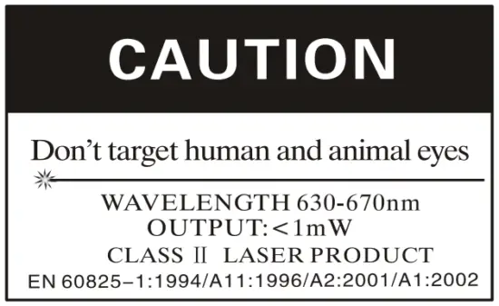 HTC IRX 64 Industrial Pyrometer - Caution