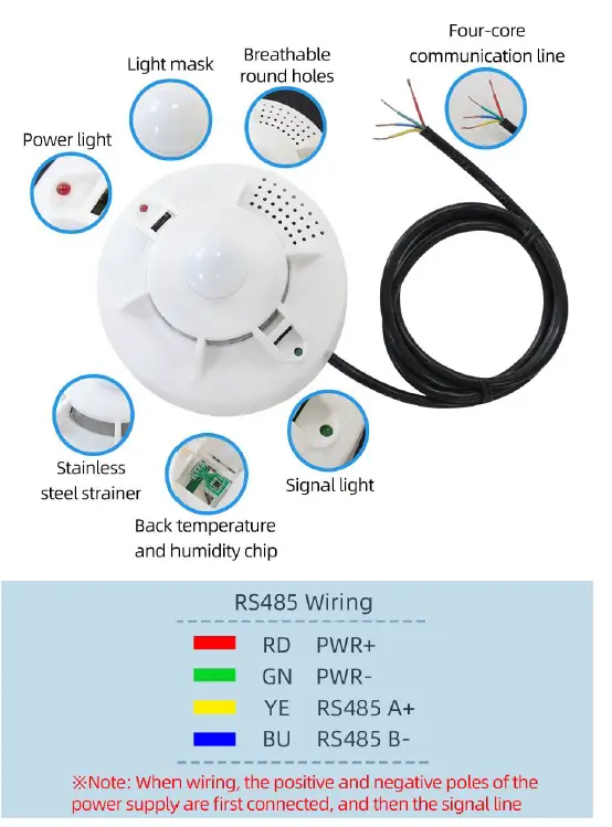 SONBEST SM7590B Temperature and Humidity Illuminance Carbon Dioxide Sensor-fig2