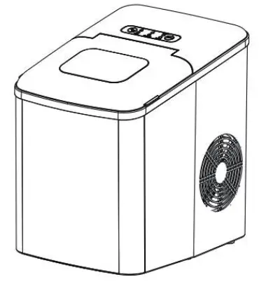 CROWNFUL IM2102T-UL1 Ice Maker -