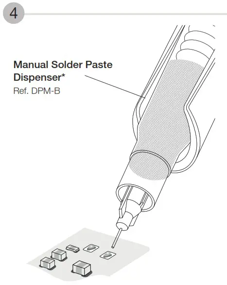 JBC NAN Series NANE 1C 2 Tool Nano Soldering Station - Chip Compoments Rework Process using Tweezers and Pedal 4