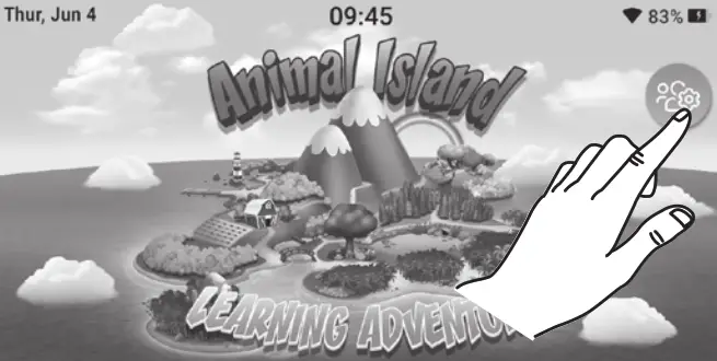AILA 2AU9S X4C Sit and play Animal island - Home Screen