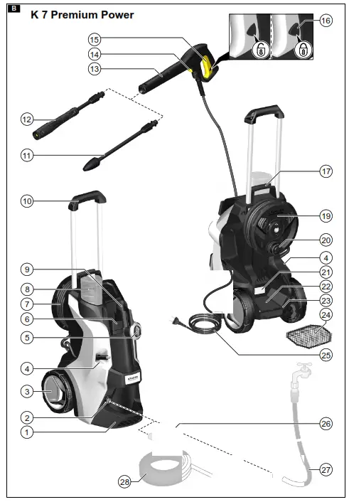 KARCHER K 7 Power Smart Compact Pressure Washer - 1