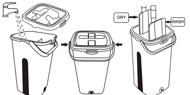 Tsmine-Flat-Mop-Bucket-Hands-Free-Self-Cleaning-Degree-Flexible-Head-Floor-Mop-3