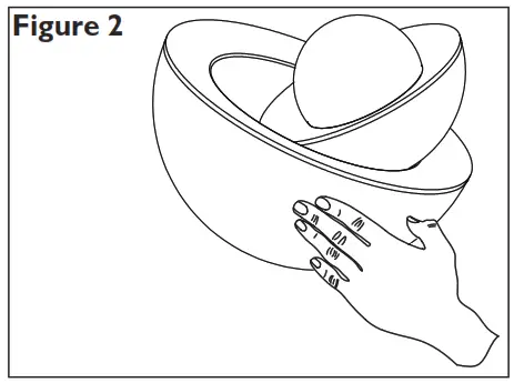 John Lewis Egg Touch Table Lamp - Figure 2