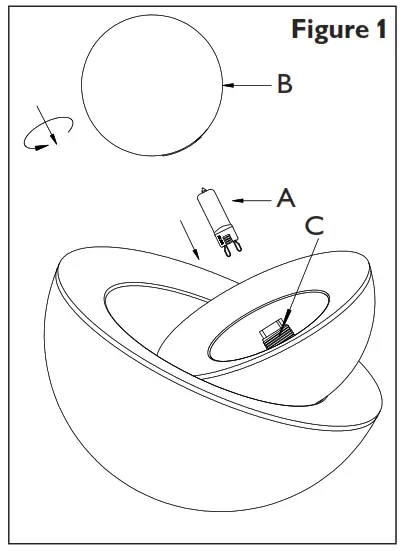 John Lewis Egg Touch Table Lamp - Figure1