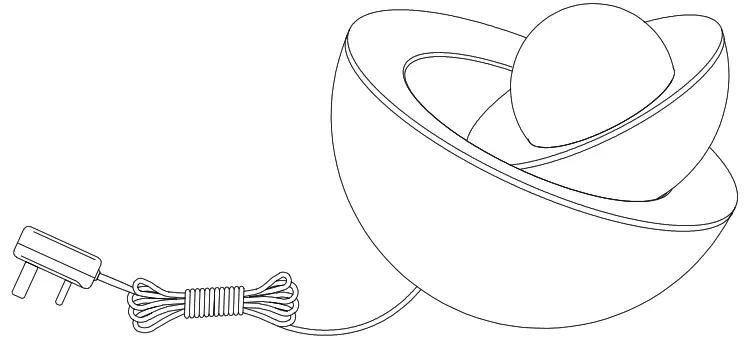 John Lewis Egg Touch Table Lamp - TABLE LAMP