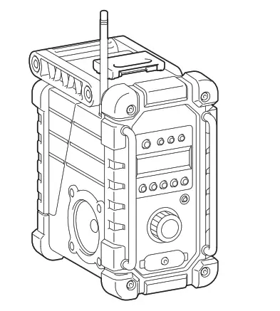 makita DMR109 Job Site Radio - fig