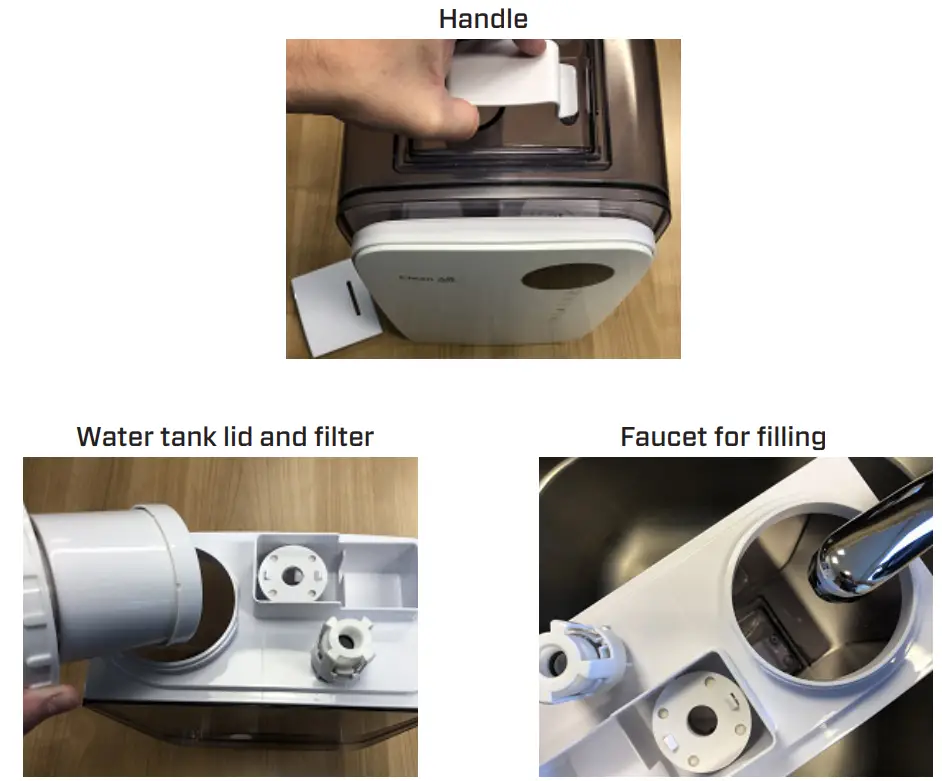 CA 607W Ultrasonic Humidifier Clean Air Optima - fig 13