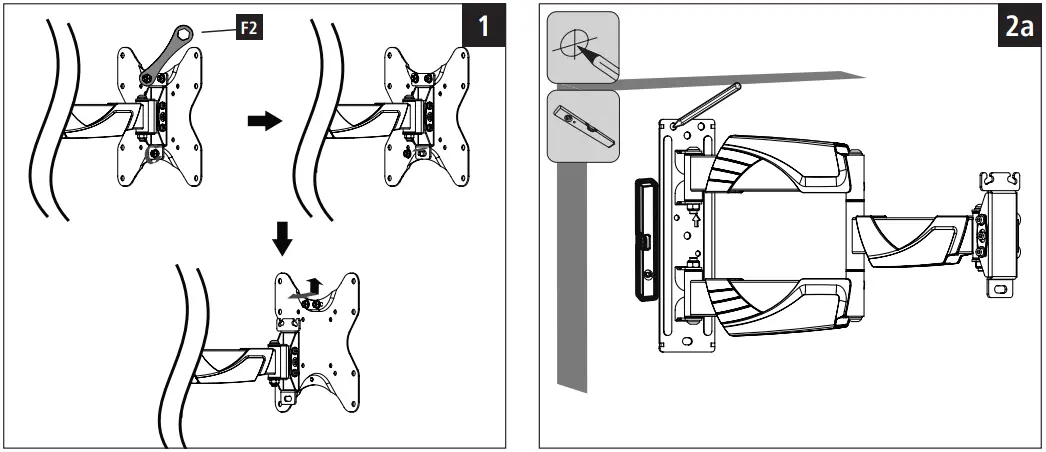 hama 00118665 Full Motion TV Wall Bracket - 13
