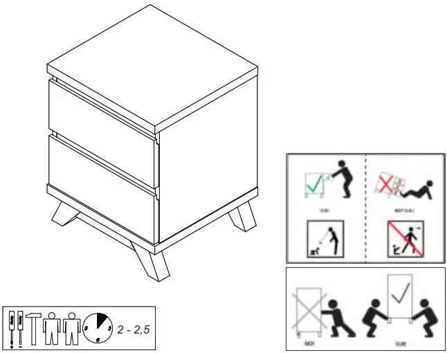 BIPITA LYNN Night Table