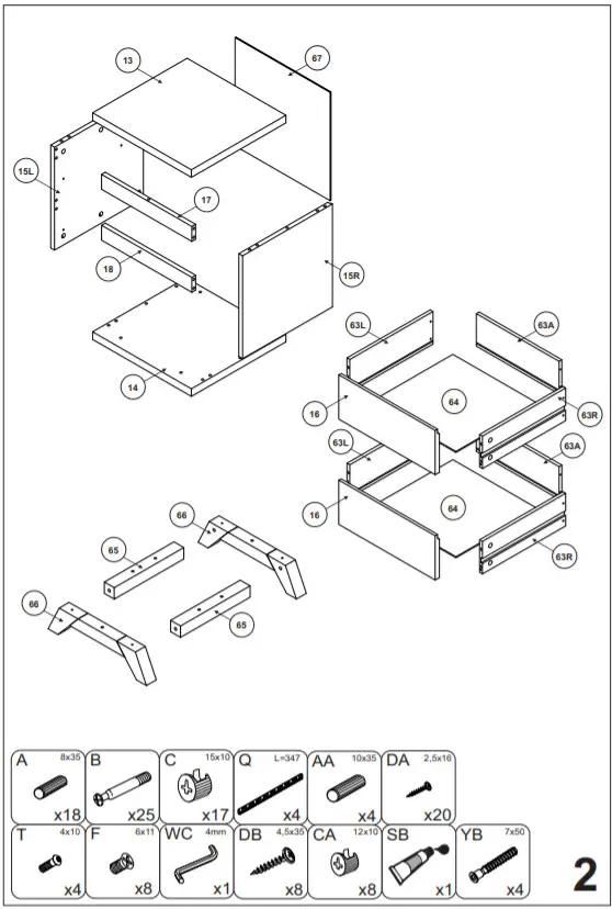 BIPITA LYNN Night Table2