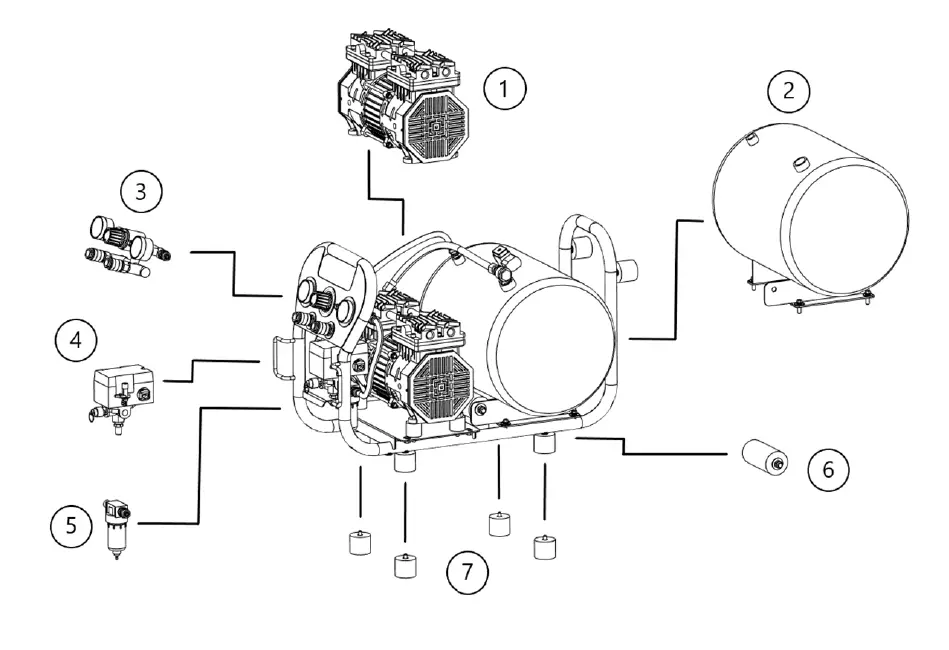 Forney 550 4 Gallon Oil Free Air Compressor Owner's fig 12
