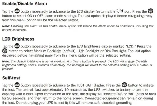 FIG 25 Control Menu Options