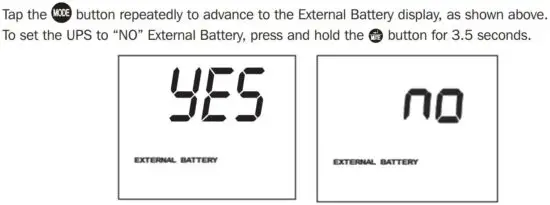 FIG 30 External Battery Setting Control