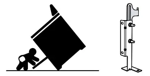 BOSCH HIS8055U Free-Standing Range - warning