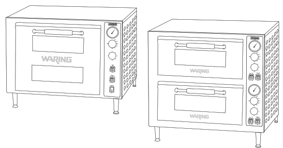 WARING COMMERCIAL WPO700 Heavy Duty Double Deck Pizza Oven