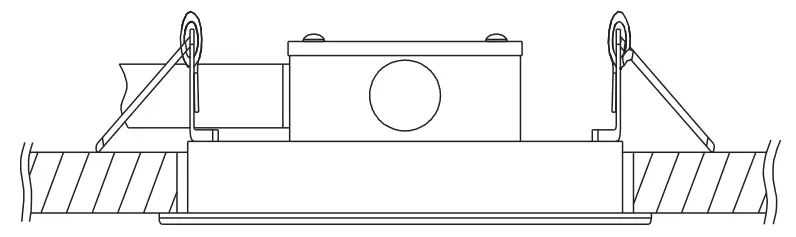 ULTRALUX 5 Inch Utility Gimbal LED Recessed Direct Wire Downlight with J Box - Integrated LED Fixture