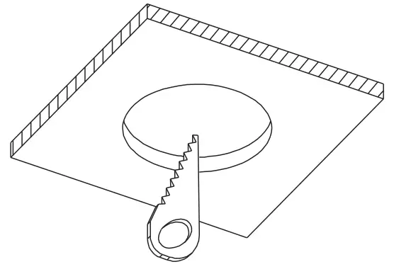 ULTRALUX 5 Inch Utility Gimbal LED Recessed Direct Wire Downlight with J Box - hole in the ceiling