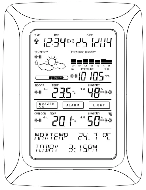 TECHNOLINE WS-3500 Touch Screen Weather Station