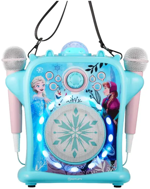 DISNEP Frozen DY-0202-FRA Kid’s Double Mic Karaoke Speaker