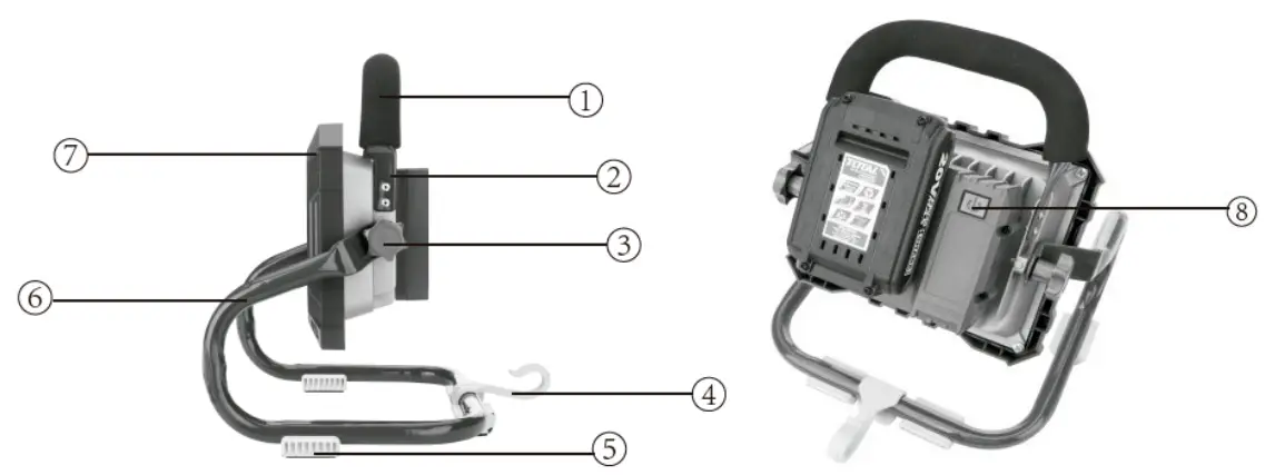 TOTAL TFLI2002 Battery LED Floodlight-fig3