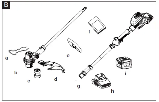 YARD FORCE LT G33A 40V Cordless Grass Trimmer-2
