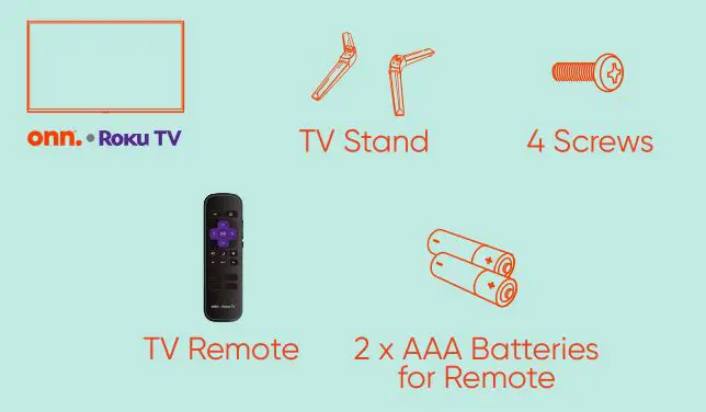 Roku 32 inch HD 720P TV - Box Content