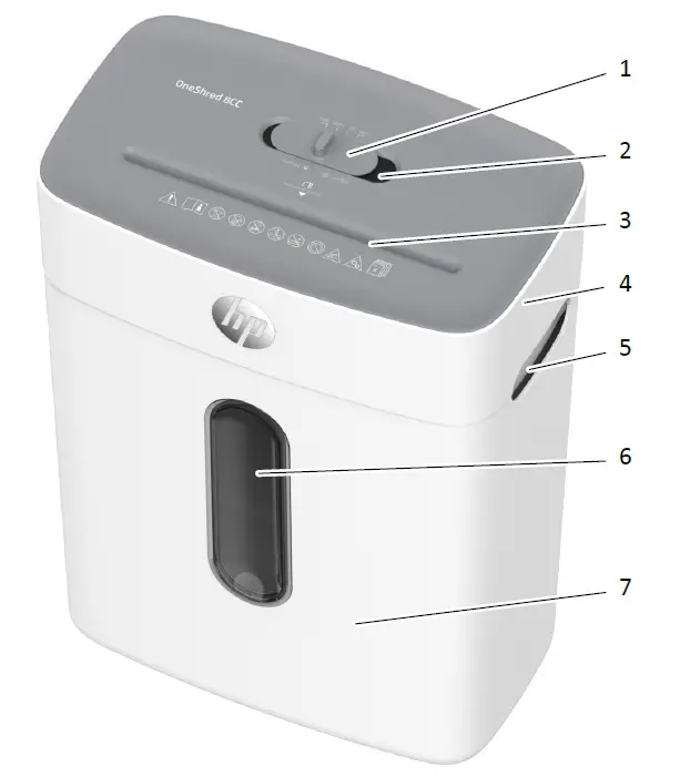 hp OneShred 8CC Shredder 3