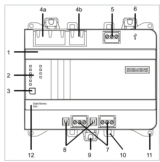 SIEMENS PXG3 W100 2 BACnet IP Web Interface - Application 1