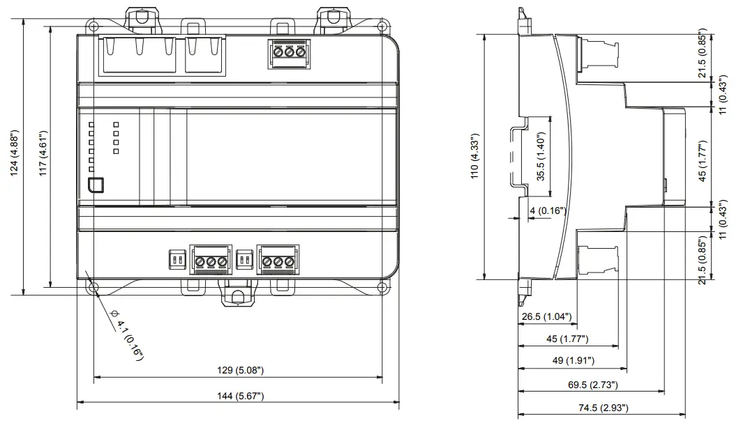 SIEMENS PXG3 W100 2 BACnet IP Web Interface - Application 6