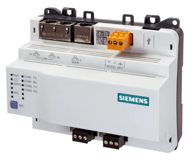 SIEMENS PXG3 W100 2 BACnet IP Web Interface