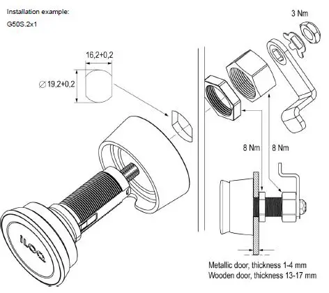 iLOQ G50S.2x1 Cam Lock Cylinder-1