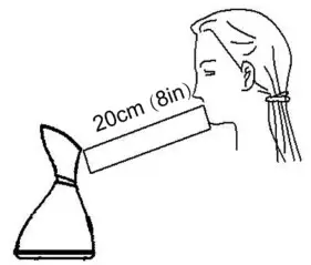 kogan ESIONFCSTMA Estelle Nano Ionic Face Steamer Humidifier - face 20 cm