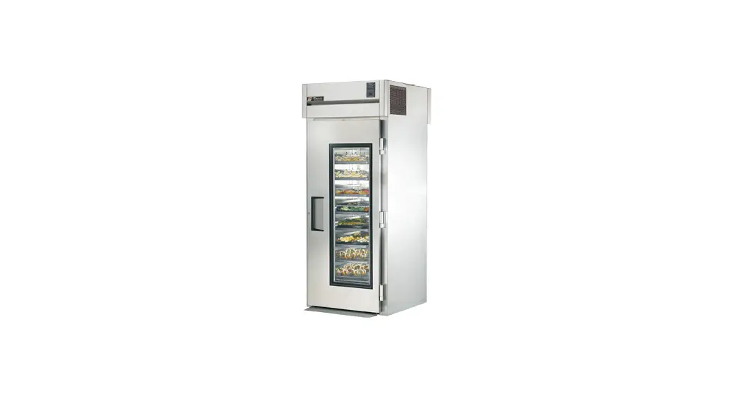 True Str1rrt-1s-1s -roll-thru Refrigerator, One-section Solid Door Front Rear Installation Guide