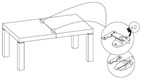 ASHLEY D731-35 Hyndell Rectangular Dining Extension Table-4