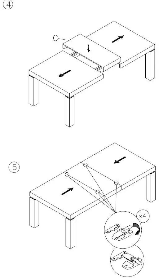 ASHLEY D731-35 Hyndell Rectangular Dining Extension Table-5
